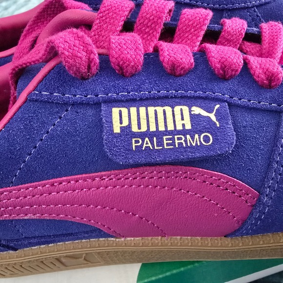 NIB PUMA Palermo Sneakers Lapis Lazuli/ Magenta Gleam/ Gum Size W 9.5 M 8 - Picture 10 of 10